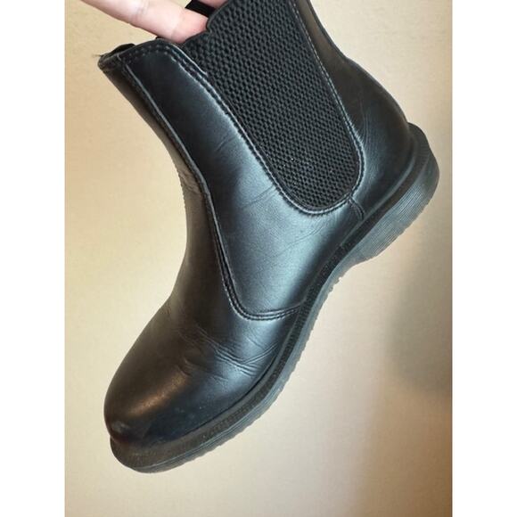 Dr. Martens Chelsea Black Flora Boot Vegan Leather 6 - Picture 7 of 12